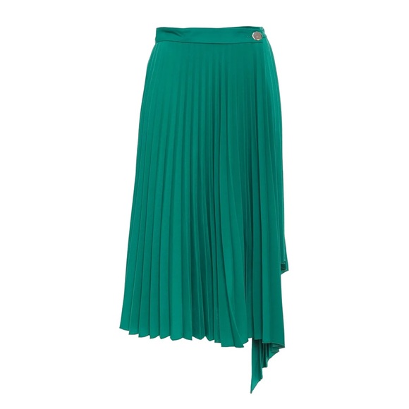 SOLD NWT Sandro Corie asymmetric pleated wrap skirt - Picture 3 of 10